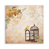 Scrapbookingpapper - Backgrounds - Golden Harmony - Maxi Pad - 6 - Stamperia - Tidformera