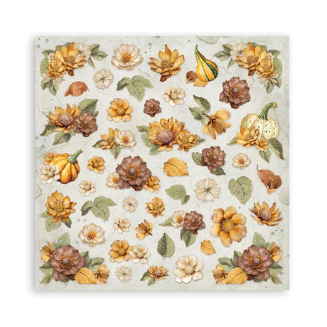 Scrapbookingpapper - Backgrounds - Golden Harmony - Maxi Pad - 4 - Stamperia - Tidformera