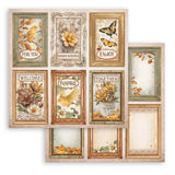 Scrapbookingpapper - Backgrounds - Golden Harmony - 9 - Stamperia - Tidformera
