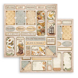 Scrapbookingpapper - Backgrounds - Golden Harmony - 11 - Stamperia - Tidformera