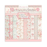 Scrapbookingpapper - Backgrounds - Rose Parfum - 1 - Stamperia - Tidformera