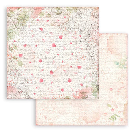 Scrapbookingpapper - Backgrounds - Rose Parfum - 6 - Stamperia - Tidformera