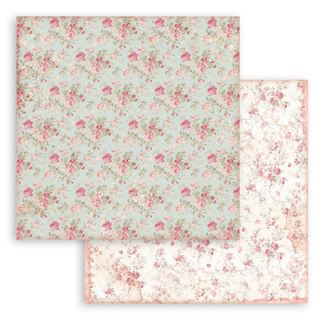 Scrapbookingpapper - Backgrounds - Rose Parfum - 15 - Stamperia - Tidformera