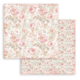 Scrapbookingpapper - Backgrounds - Rose Parfum - 7 - Stamperia - Tidformera