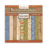 Scrapbookingpapper - Backgrounds - Silent Night - 1 - Stamperia - Tidformera