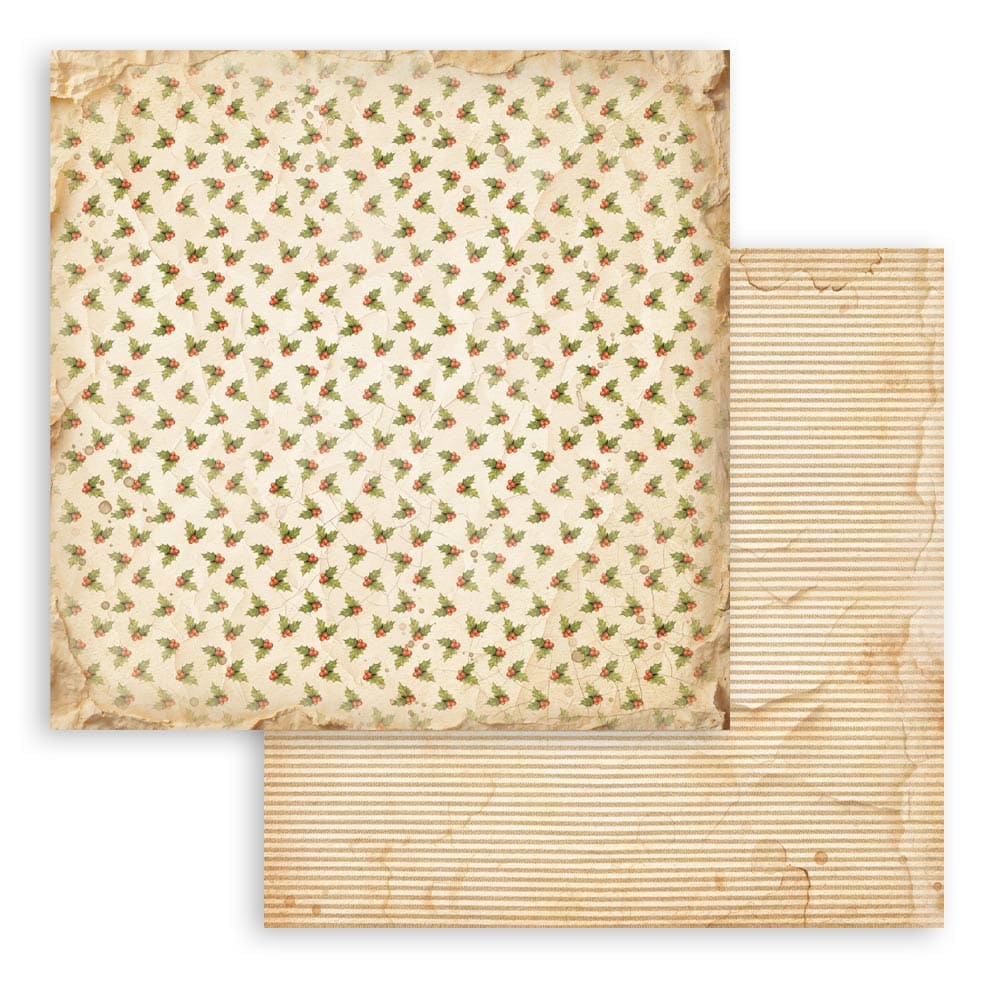 Scrapbookingpapper - Backgrounds - Silent Night - 25 - Stamperia - Tidformera