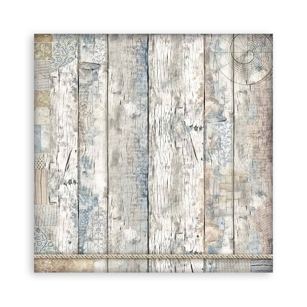 Scrapbookingpapper - Backgrounds - Silent Sea - 2 - Stamperia - Tidformera