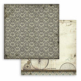 Scrapbookingpapper - Backgrounds - Voyages Fantastiques - 9 - Stamperia - Tidformera