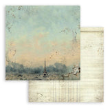 Scrapbookingpapper - Backgrounds - Voyages Fantastiques - 11 - Stamperia - Tidformera
