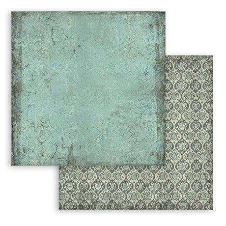 Scrapbookingpapper - Backgrounds - Voyages Fantastiques - 12 - Stamperia - Tidformera