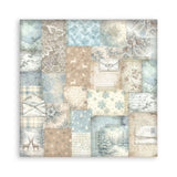 Scrapbookingpapper - Backgrounds - White Christmas - 5 - Stamperia - Tidformera