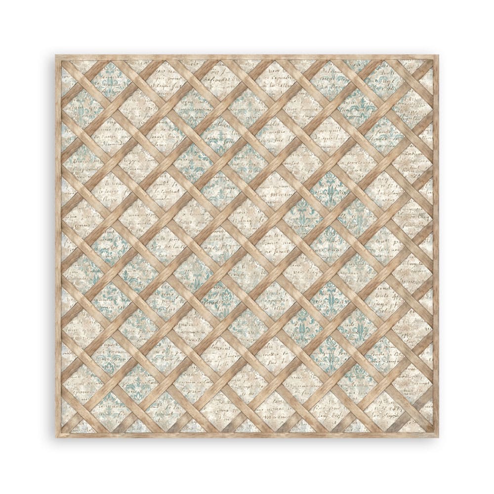 Scrapbookingpapper - Backgrounds - White Christmas - 16 - Stamperia - Tidformera