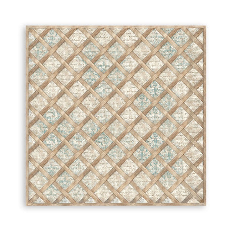 Scrapbookingpapper - Backgrounds - White Christmas - 16 - Stamperia - Tidformera
