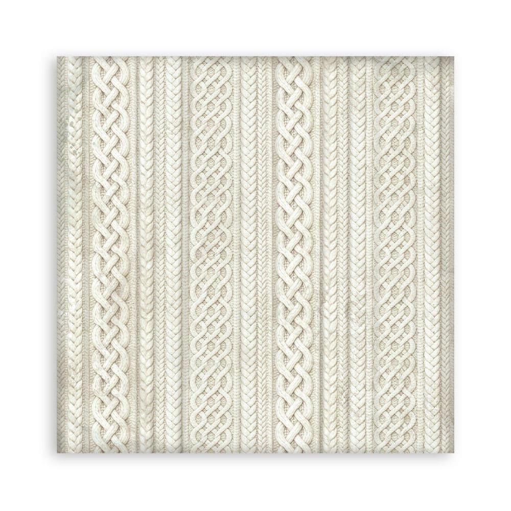 Scrapbookingpapper - Backgrounds - White Christmas - 23 - Stamperia - Tidformera