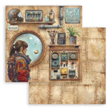 Scrapbookingpapper - Double faced - A New Beginning - 9 - Stamperia - Tidformera