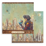 Scrapbookingpapper - Double faced - A New Beginning - 5 - Stamperia - Tidformera