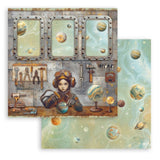 Scrapbookingpapper - Double faced - A New Beginning - 6 - Stamperia - Tidformera
