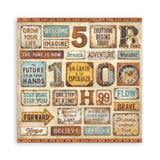 Scrapbookingpapper - Double faced - A New Beginning - 4 - Stamperia - Tidformera