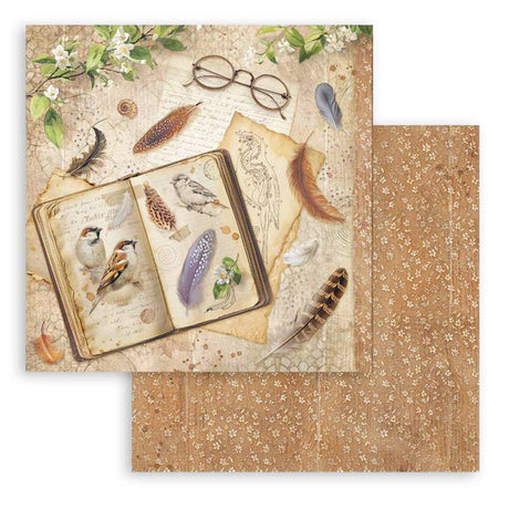 Scrapbookingpapper - Double faced - All Around - 16 - Stamperia - Tidformera
