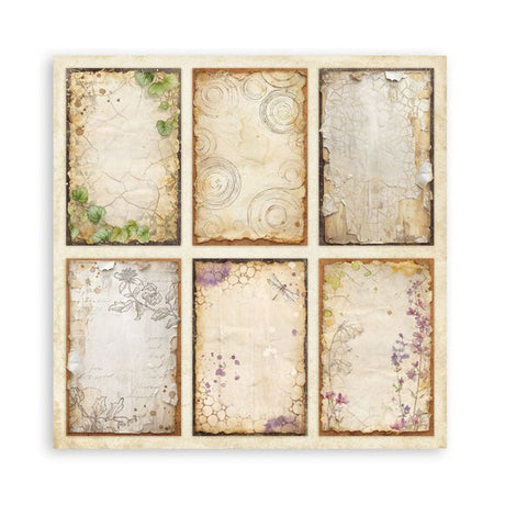 Scrapbookingpapper - Double faced - All Around - 33 - Stamperia - Tidformera