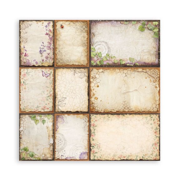 Scrapbookingpapper - Double faced - All Around - 30 - Stamperia - Tidformera