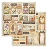 Scrapbookingpapper - Double faced - All Around - 25 - Stamperia - Tidformera