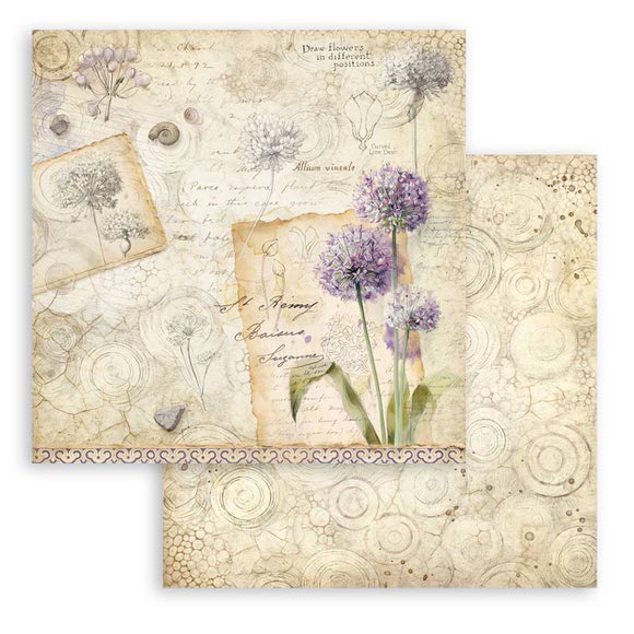 Scrapbookingpapper - Double faced - All Around - 10 - Stamperia - Tidformera