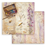 Scrapbookingpapper - Double faced - All Around - 22 - Stamperia - Tidformera