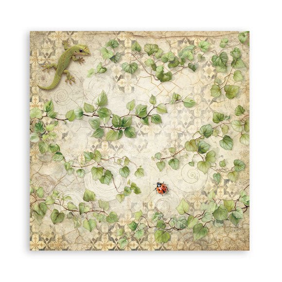 Scrapbookingpapper - Double faced - All Around - 8 - Stamperia - Tidformera