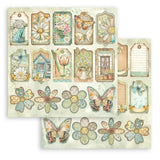 Scrapbookingpapper - Double faced - Daisy Art - 6 - Stamperia - Tidformera