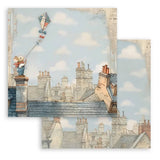 Scrapbookingpapper - Double faced - Family - 4 - Stamperia - Tidformera