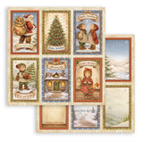 Scrapbookingpapper - Double faced - Silent Night - 10 - Stamperia - Tidformera