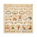 Scrapbookingpapper - Double faced - Silent Night - 16 - Stamperia - Tidformera