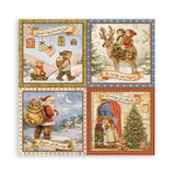 Scrapbookingpapper - Double faced - Silent Night - 7 - Stamperia - Tidformera