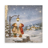 Scrapbookingpapper - Double faced - Silent Night - 5 - Stamperia - Tidformera