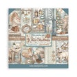 Scrapbookingpapper - Double faced - White Christmas - 1 - Stamperia - Tidformera
