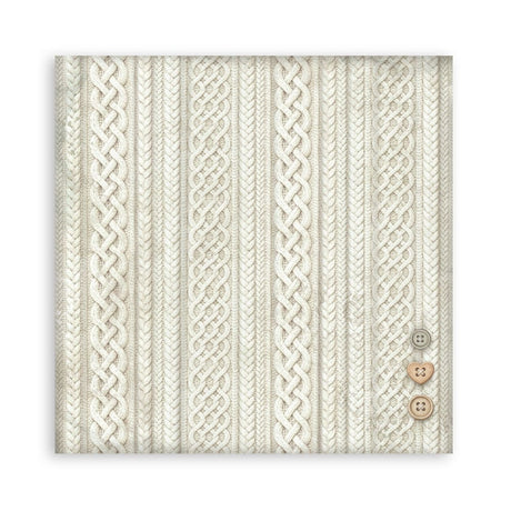 Scrapbookingpapper - Double faced - White Christmas - 8 - Stamperia - Tidformera