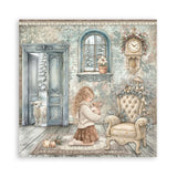 Scrapbookingpapper - Double faced - White Christmas - 13 - Stamperia - Tidformera