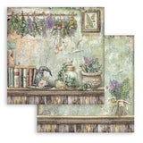 Scrapbookingpapper - Herbarium Silvae - Double faced - 12 - Stamperia - Tidformera