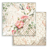 Scrapbookingpapper - House of Roses - Double faced - 8 - Stamperia - Tidformera
