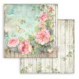 Scrapbookingpapper - House of Roses - Double faced - 6 - Stamperia - Tidformera
