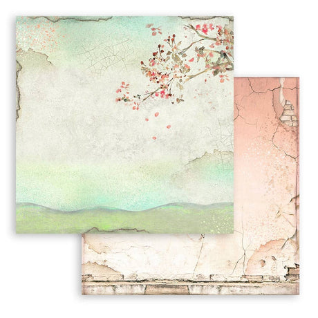 Scrapbookingpapper - House of Roses - Double faced - 12 - Stamperia - Tidformera