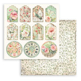 Scrapbookingpapper - House of Roses - Double faced - 13 - Stamperia - Tidformera