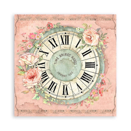 Scrapbookingpapper - House of Roses - Maxi Pad - 12 - Stamperia - Tidformera