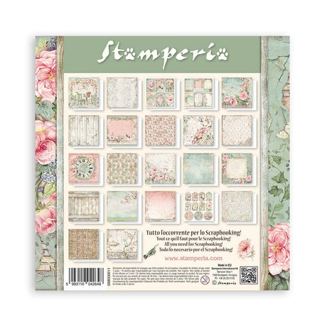 Scrapbookingpapper - House of Roses - Maxi Pad - 24 - Stamperia - Tidformera
