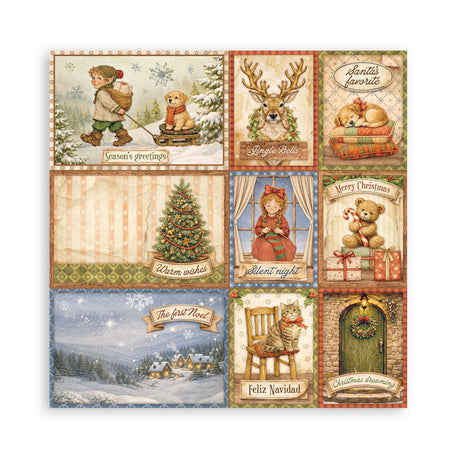 Scrapbookingpapper - Maxi Pad - Silent Night - 9 - Stamperia - Tidformera