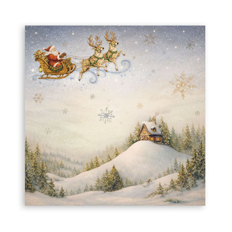 Scrapbookingpapper - Maxi Pad - Silent Night - 13 - Stamperia - Tidformera
