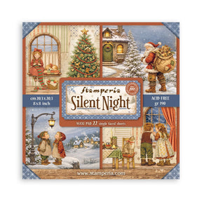 Scrapbookingpapper - Maxi Pad - Silent Night - 1 - Stamperia - Tidformera