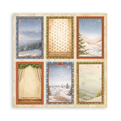 Scrapbookingpapper - Maxi Pad - Silent Night - 8 - Stamperia - Tidformera