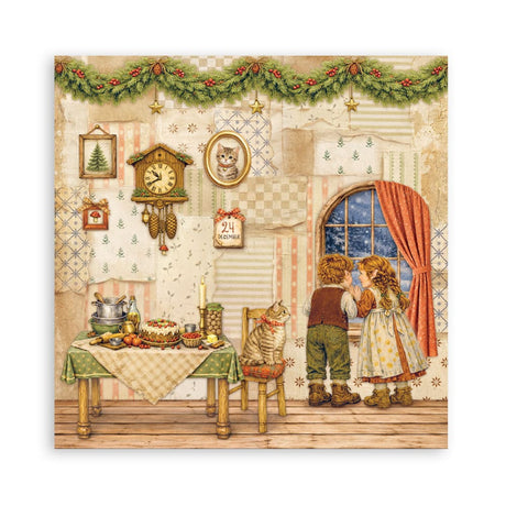 Scrapbookingpapper - Maxi Pad - Silent Night - 19 - Stamperia - Tidformera